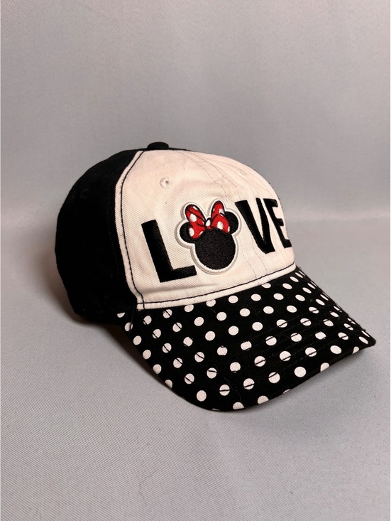 Disney Accessories - Disney Minnie Mouse LOVE Polka Dot Baseball Cap Hat
